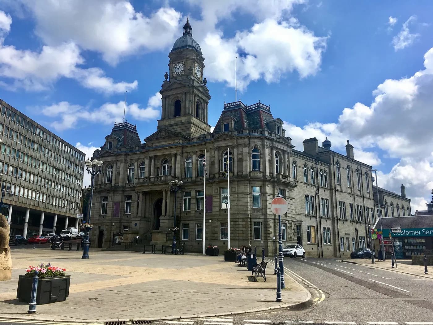Dewsbury, West Yorkshire — where Mazuli supplies aluminium french & heritage doors