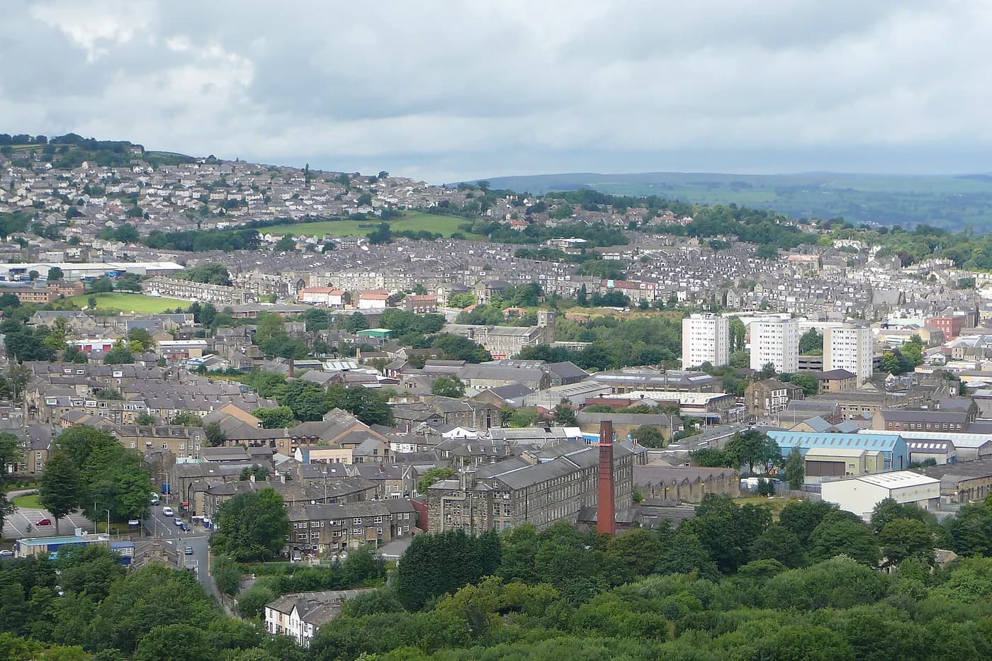 Keighley, West Yorkshire — an area Mazuli supplies aluminium windows and doors to