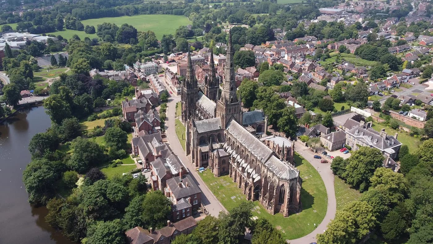 Lichfield, Staffordshire — an area Mazuli supplies aluminium windows and doors to