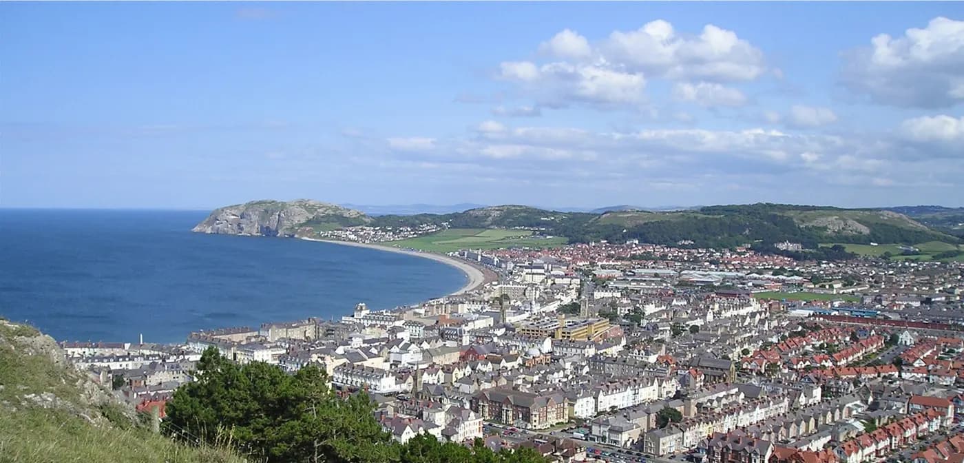 Llandudno, Conwy — an area Mazuli supplies aluminium windows and doors to