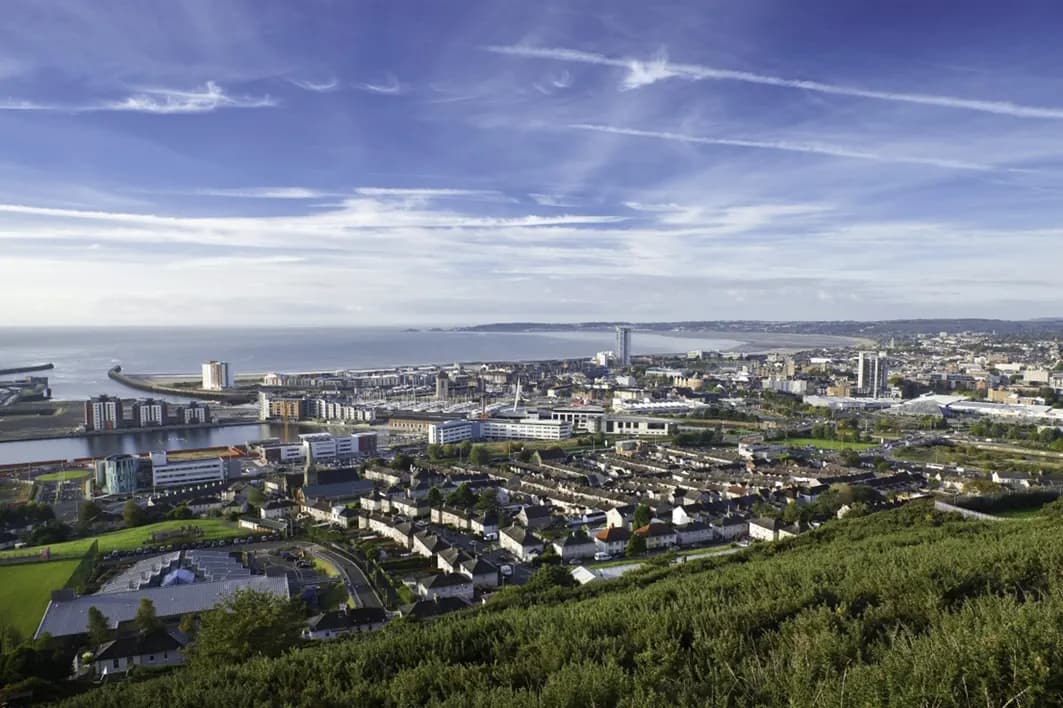 Swansea, West Glamorgan — where Mazuli supplies aluminium french & heritage doors