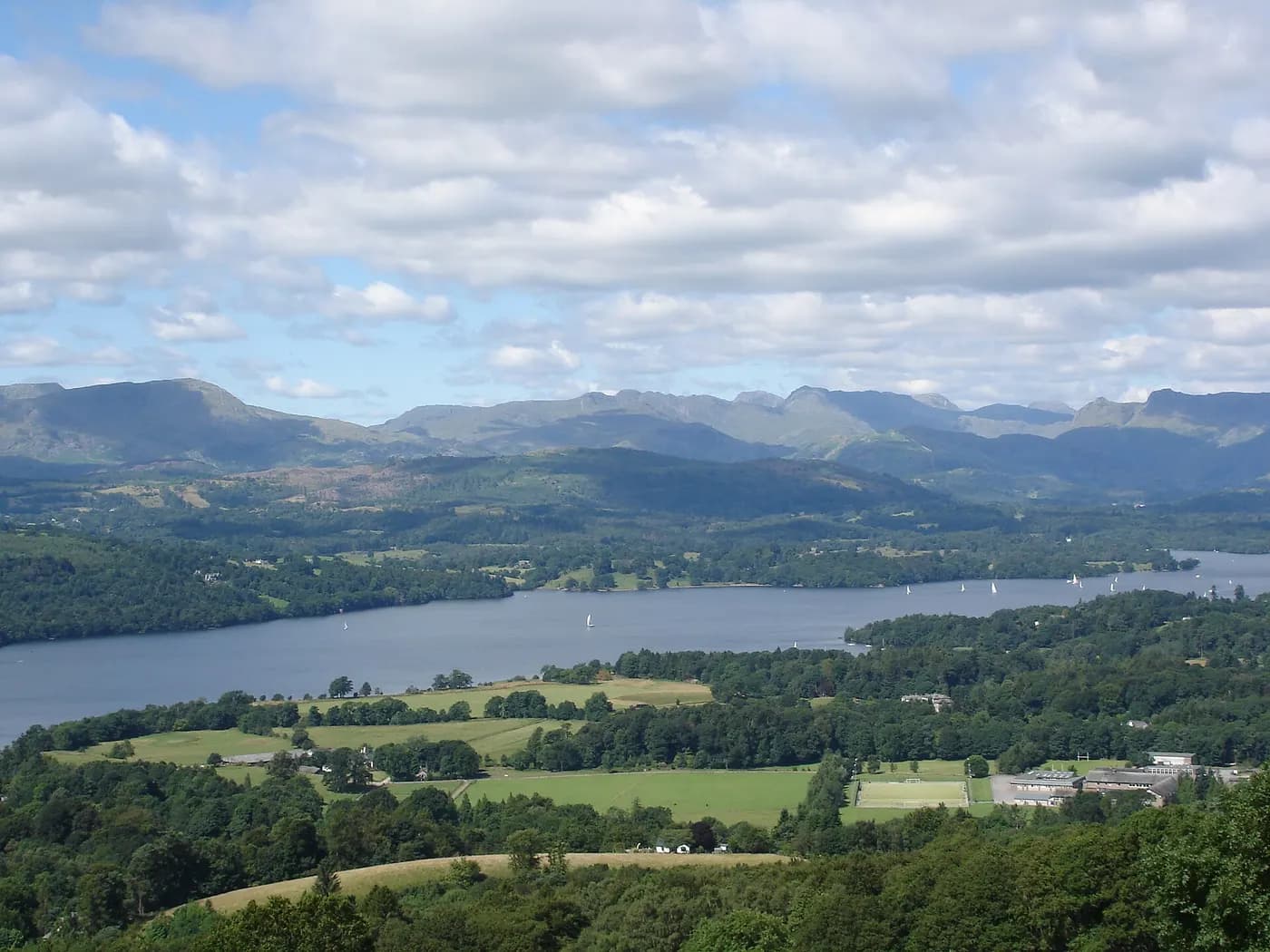 Windermere, Cumbria — an area Mazuli supplies aluminium windows and doors to