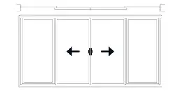 4 Panels – Centre Opening